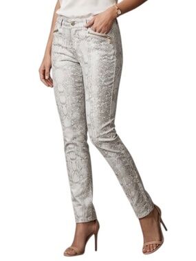 Women's "Snakeskin" Print Jeans, Size 29